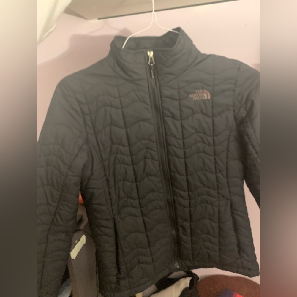 Black Northface Quilted Jacket Puffer